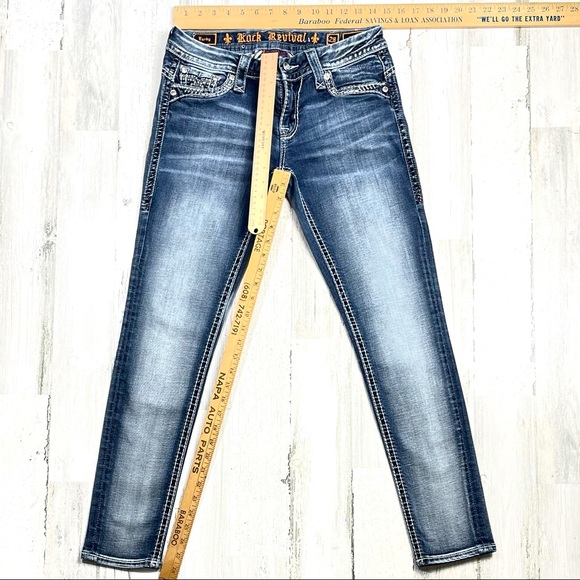 Rock Revival Barby Ankle Skinny Jean’s. Size 28 - Picture 5 of 7